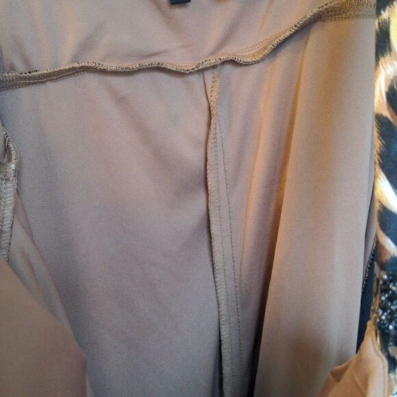 Love Tease Leopard Print Bodycon Wiggle Mini Dress Sz 11 - Picture 7 of 11